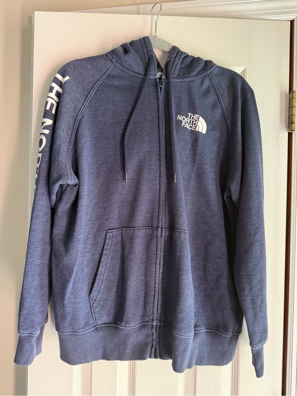 The North Face Women’s Dark Blue Full-Zip Hoodie Sweatshirt